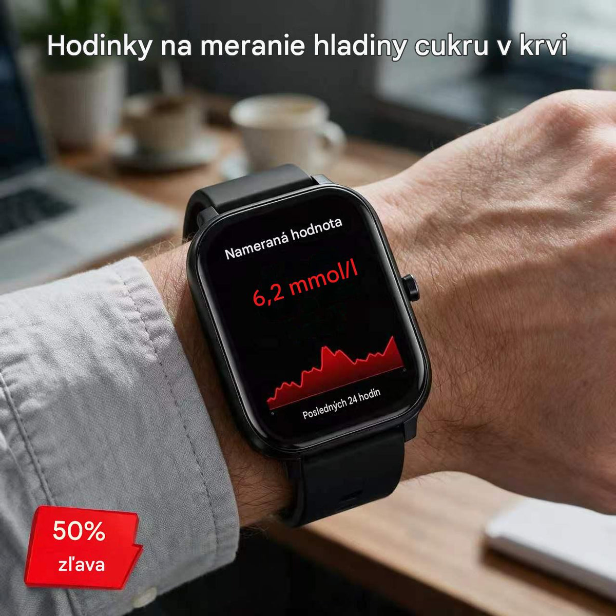 Najnovšie inteligentné hodinky 2.0 na monitorovanie hladiny glukózy v krvi