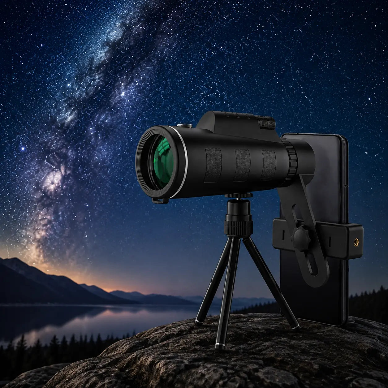 Prémium monokulárny ďalekohľad 40×60 – ostrý obraz, nočné videnie a fotografovanie mobilom pre outdoorové dobrodružstvá