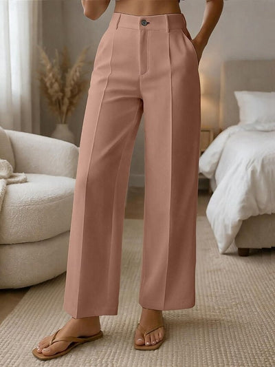 ✨ Dámske pohodlné nohavice s vysokým pásom a širokými nohavicami – elegantný strih pre štíhlu postavu a každodenný štýl 💖