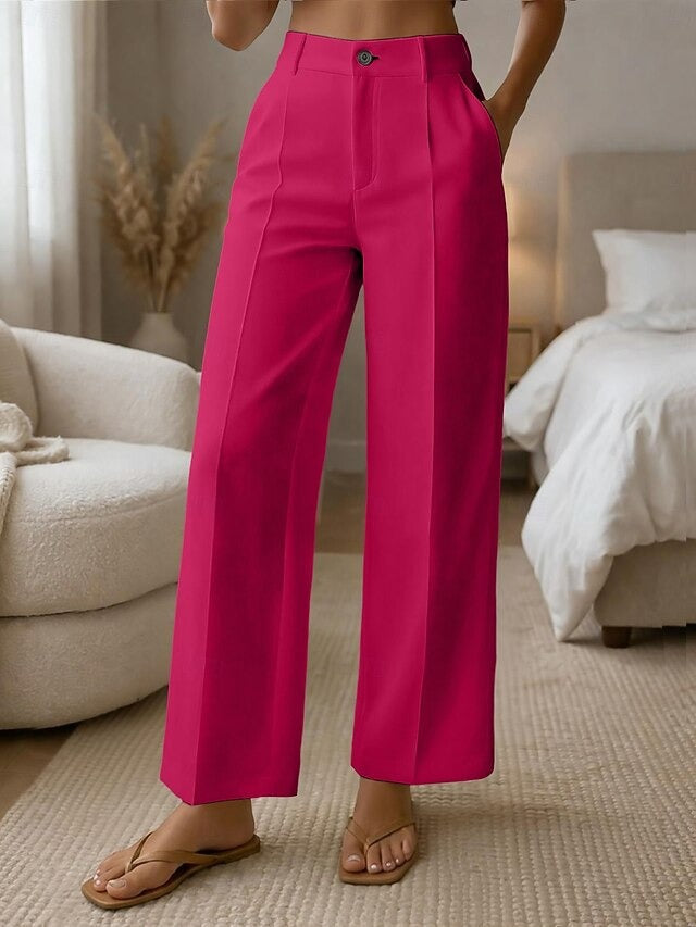 ✨ Dámske pohodlné nohavice s vysokým pásom a širokými nohavicami – elegantný strih pre štíhlu postavu a každodenný štýl 💖